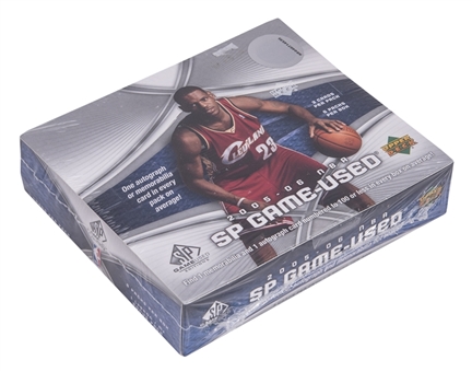 2005-06 UD SP Game Used Basketball Factory Sealed Unopened Hobby Box (6 Packs)